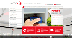 Desktop Screenshot of karpe.cz