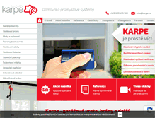 Tablet Screenshot of karpe.cz